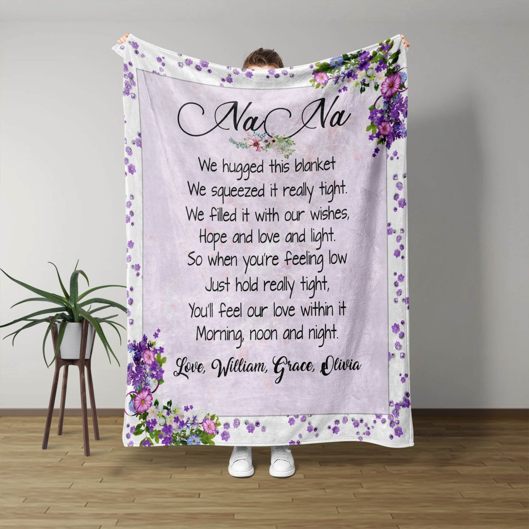 Nana Blanket Personalized Name Blanket Family Blanket Etsy