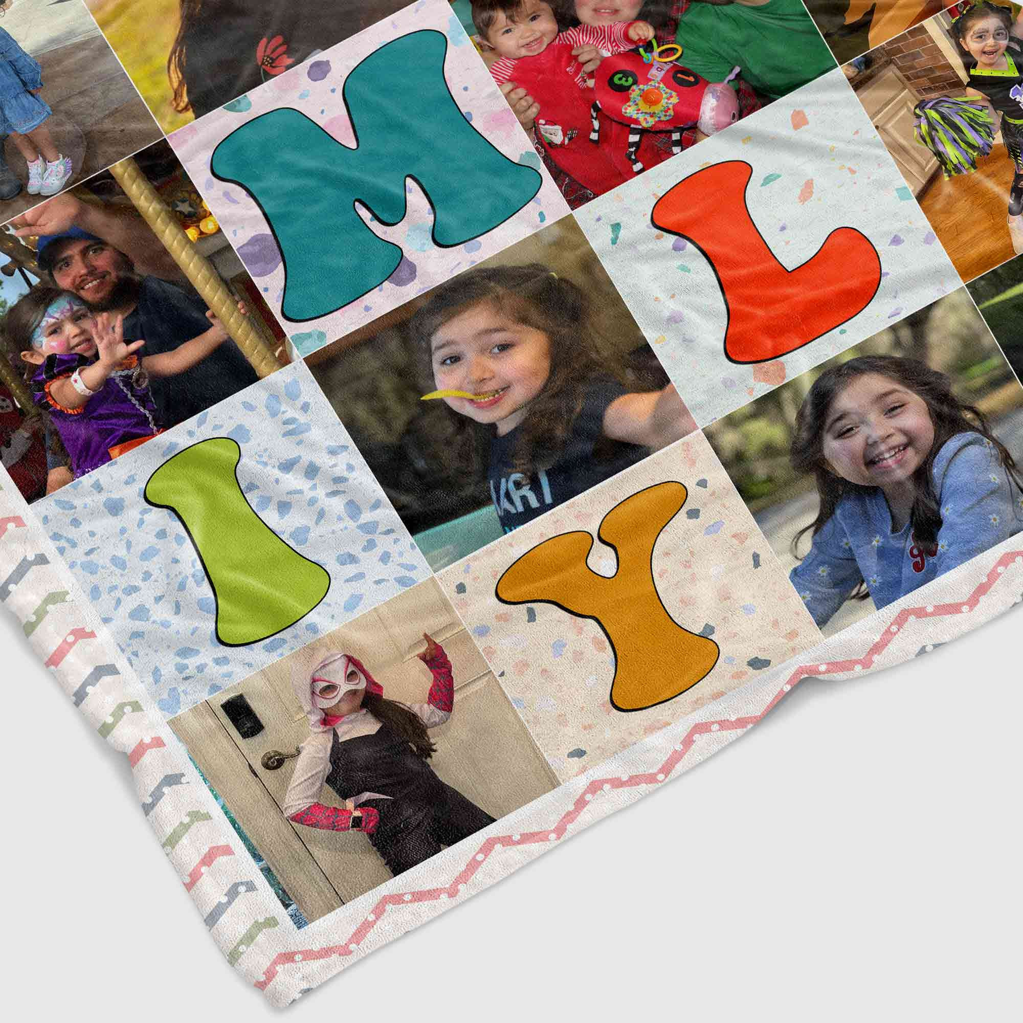 Personalized Family Photo Blanket | Blanket With a Photo | Mother's Day or Anniversary Gift