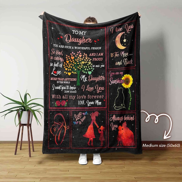 Personalized Blanket Mother to Daughter Etsy