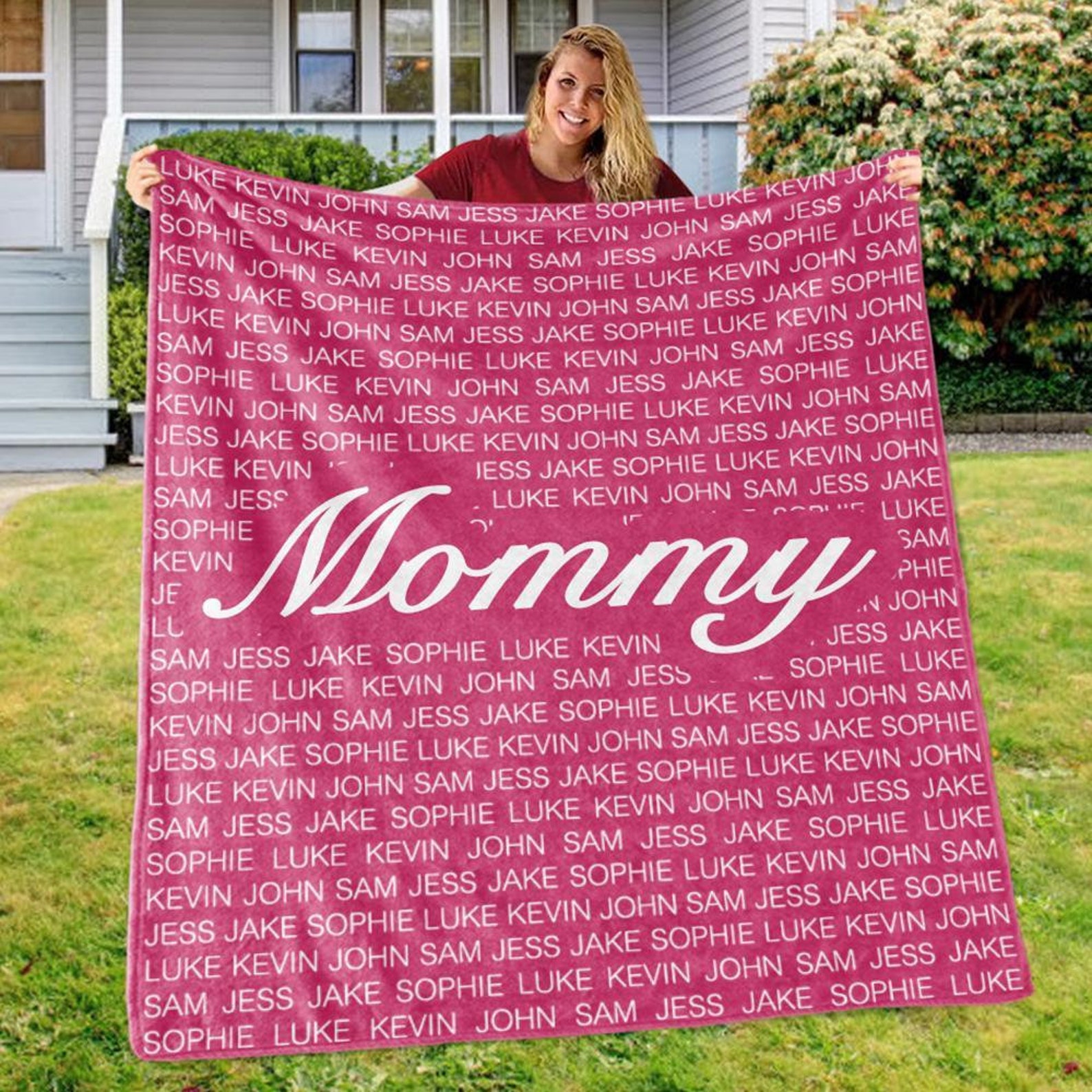 Personalized Name Blanket Custom Blankets Monogrammed Etsy