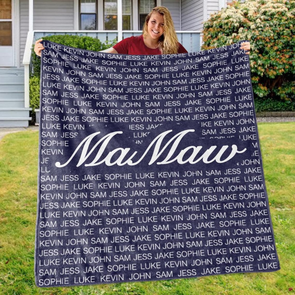 Personalized Name Blanket Custom Blankets Monogrammed Etsy