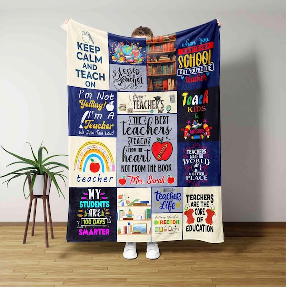 Taigzier Lehrer Decke – Flauschige Flanell-Decke 127x152 Cm Als Dankesgeschenk Für Lehrerinnen