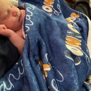 Custom Baby Blankets, Baby Blankets, Blanket for Baby, Personalized Baby Blankets, Baby Blanket With Name, Name Blanket image 5