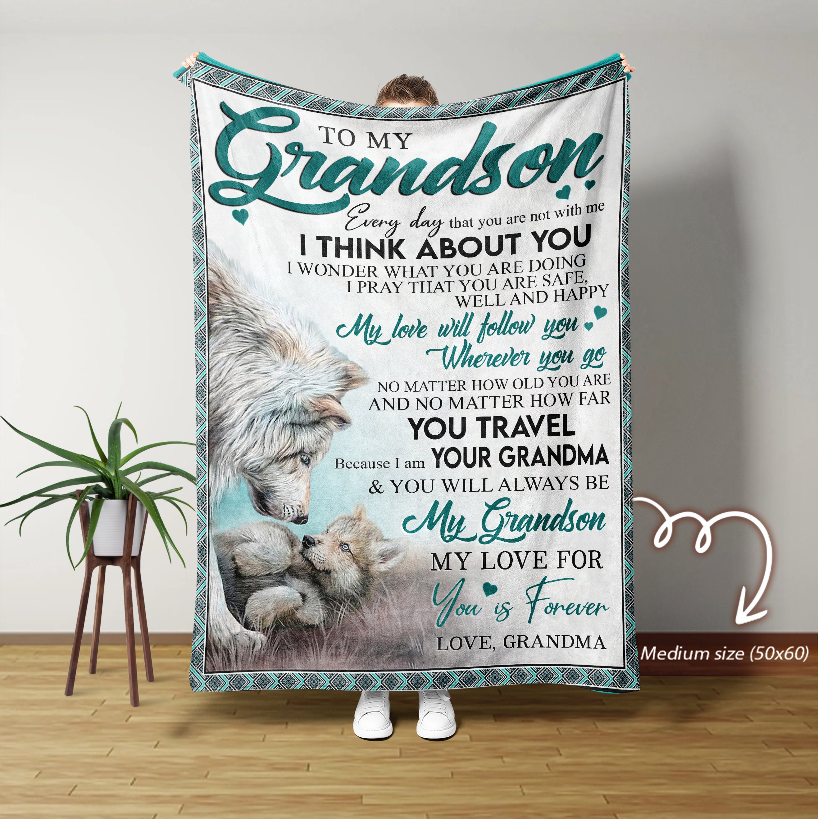 Grandson blanket from nana sale
