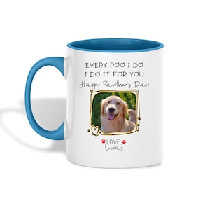 Custom Dog Mug, Personalized Gift for Pet Lovers, Unique Keepsake for Dog Parents, Perfect for Father&#39;s Day, Pet Portrait Mug