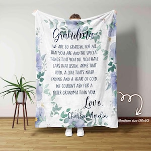 Oma Decke, personalisierte Namensdecke, Familiendecke, personalisierte Oma Decke, Nana Geschenk, Muttertagsgeschenk, Geschenk für Oma
