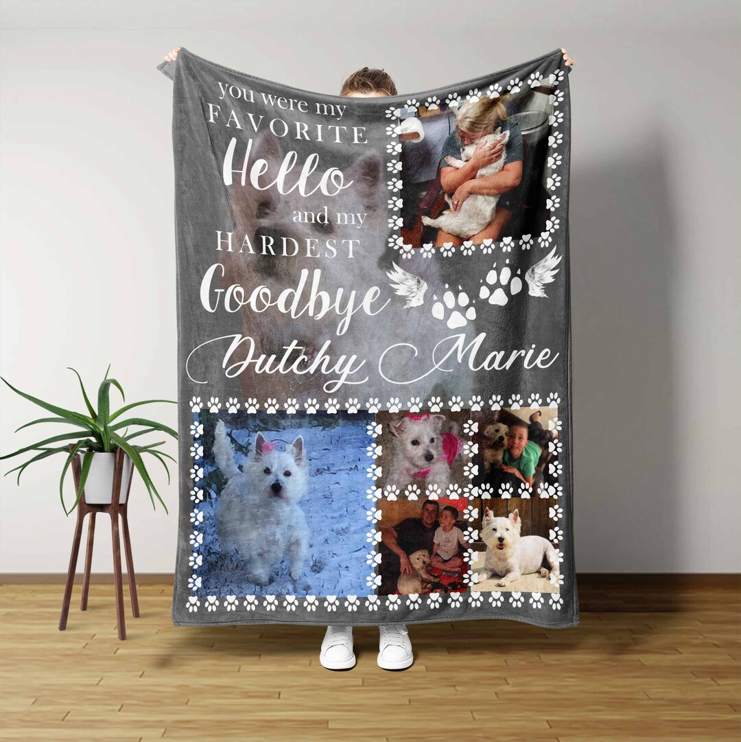 Custom Image Blanket, Pet Memorial Blanket, Pet Blanket, Blanket for