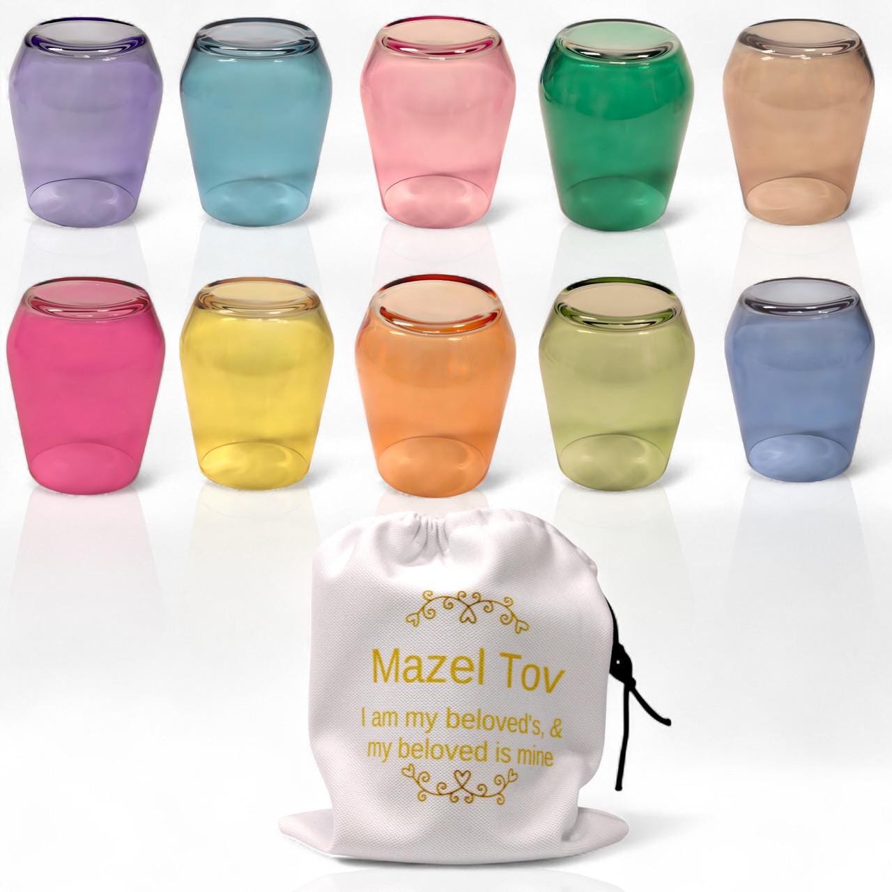 Smash! Jewish Wedding Glass With Keepsake Pouch - Traditions Jewish Gifts