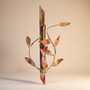 Gary Rosenthal Copper Vine Mezuzah - Traditions Jewish Gifts