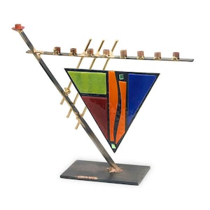 Sculptural Menorah By Gary Rosenthal - Traditions Jewish Gifts