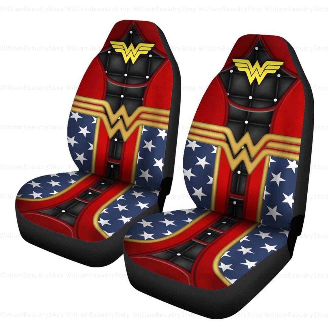 Wonder Woman Car Seat Cover Wonder Woman Gifts Marvel Car Etsy