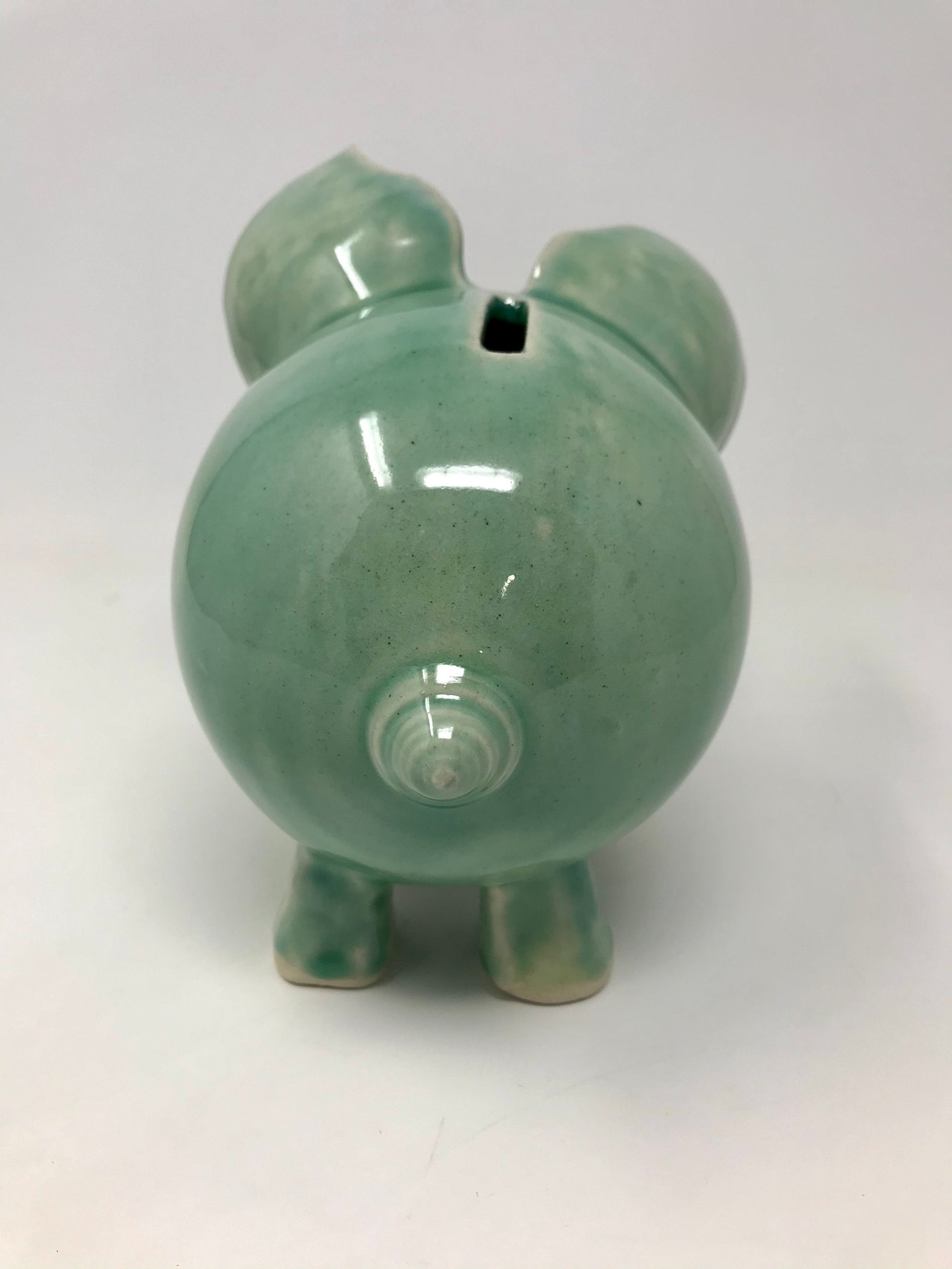 Piggy Bank Green Piggy Bank Green Bank Etsy