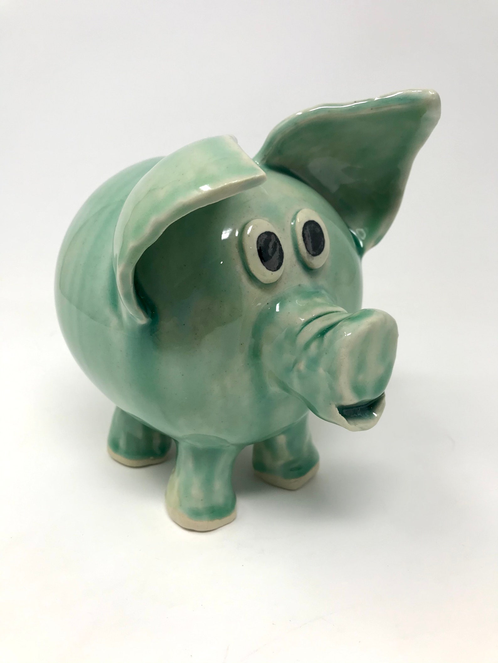 Piggy Bank Green Piggy Bank Green Bank Etsy