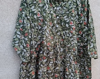 Handmade Block Print Cotton Kurta Tunic Dress