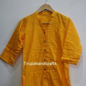 women&#39;s Kurti top tunics handmade solid top designer kurti kurta birthday gift for her wedding top tunics