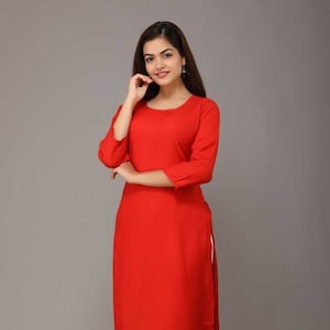 Plain long kurtis cheap