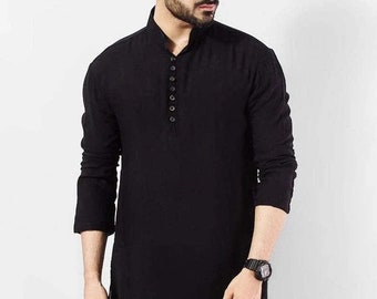 Men s Kurta Black Men s Kurta Design Men s Kurta Brands in India Mens Kurta Designs Pakistani Etsy Canada