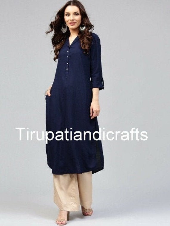 Women Fashion Designer Casual party Indian/Pakistani Kurti Tunic Kurta Top  Dress | eBay