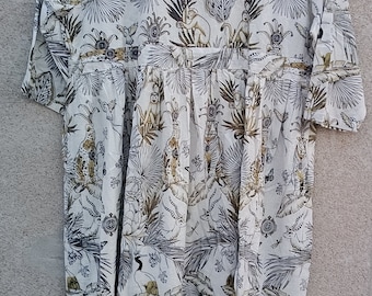 Handmade Cotton Kurti Top: Indian Block Print Tunic