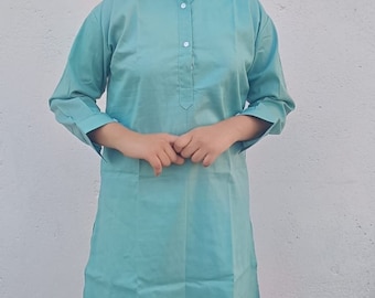 Handmade cotton kurti womens cotton kurti indian designer kurti summer cotton kurti indian top tunic ethnic dress traditional cotton womens