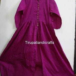 Indische 100% Baumwolle Frauen Top Kurtis Kurta Mädchen Kleidung / Damenkleidung / Plus Size Kurti