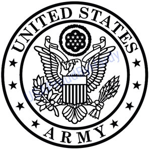 United States Army Seal Logo - SVG digitaal bestand - digitaal bestand - digitale download - perfect voor Cricut - ideaal voor een autosticker