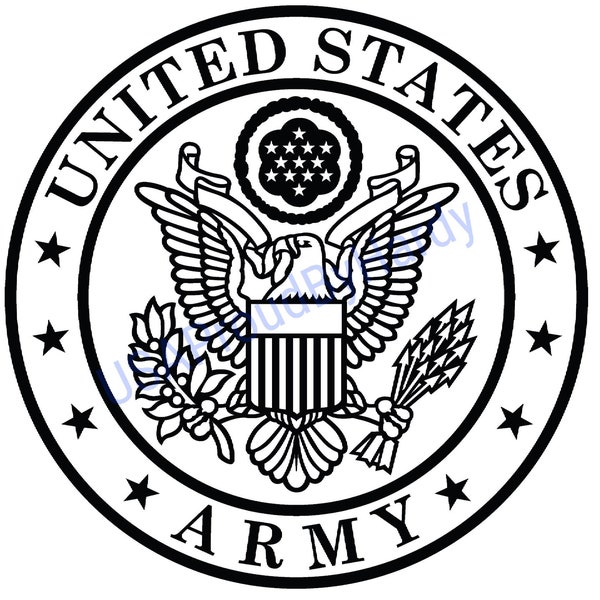 United States Army Seal Logo - SVG Digital File - Digital File - Digital Download - Perfect for Cricut - Great for a car decal