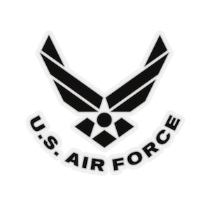 United States Air Force Seal - Logo Kiss-Cut Sticker (Black)
