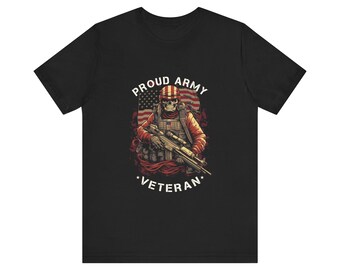 Stolzer Armee veteran - Unisex Kurzarm T-shirt