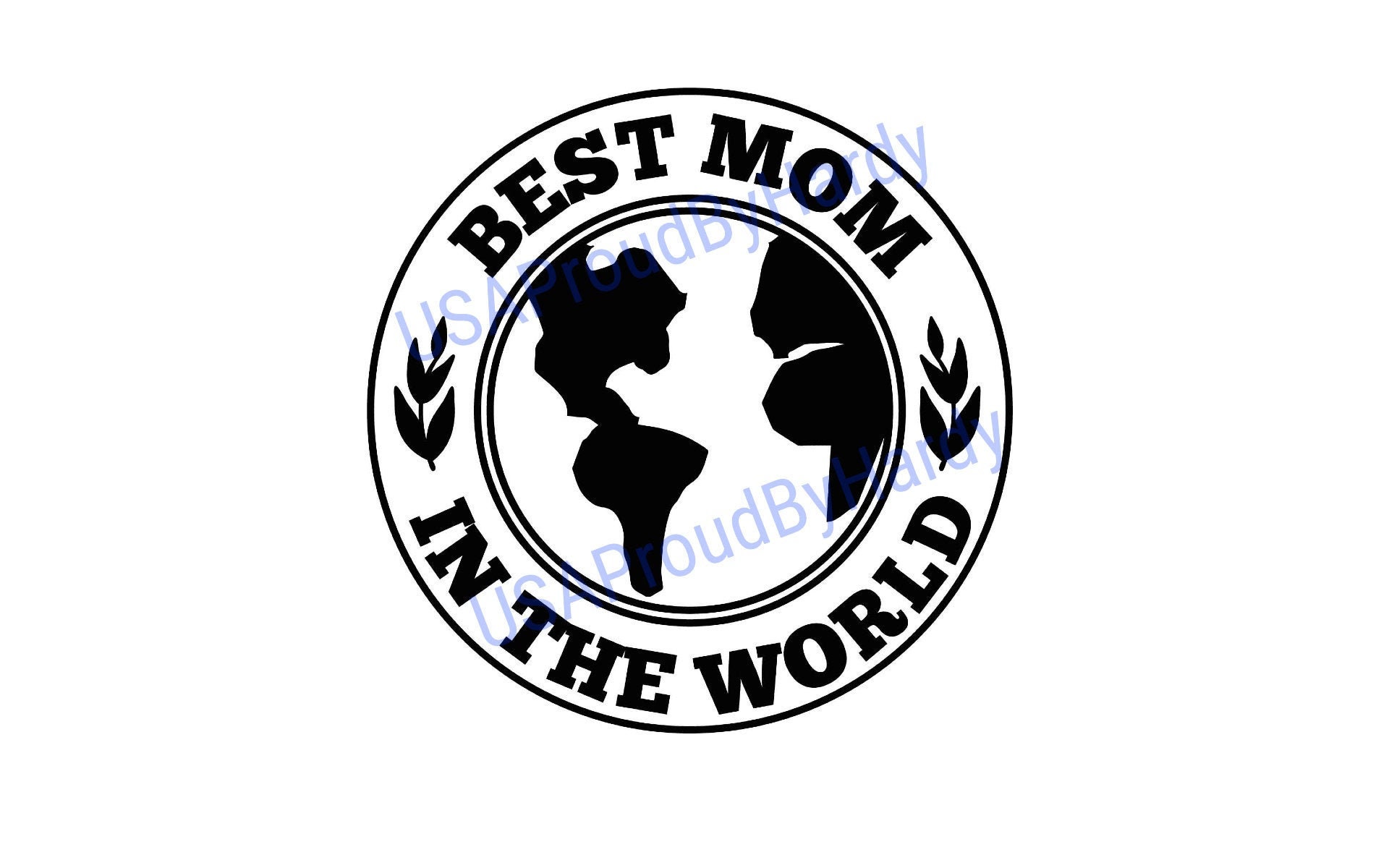 Best Mom in the World SVG Digital File Digital File Etsy