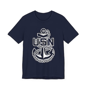 United States Navy - Anchor & Chain - Unisex Jersey Short Sleeve Tee
