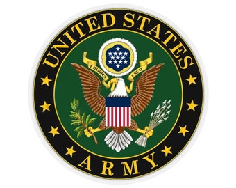 Sello del Ejército de los Estados Unidos - Pegatinas troqueladas