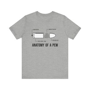 Anatomy Of A Pew - Unisex Short Sleeve Tee