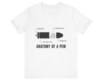 Anatomy Of A Pew - Unisex Short Sleeve Tee
