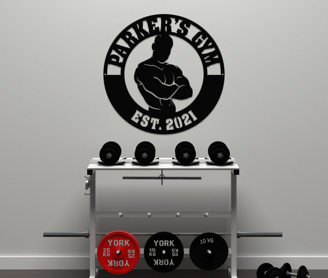 Personalized Home Gym Signs for Workout Room Personalized Etsy