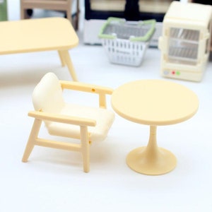 Dollhouse Resin Sofa Chair, Miniature Chairs, Miniature Furniture For Dollhouse,Doll House Model Home Decor Kids Toy