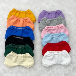 10cm/15cm/20cm Doll Pants,Colorful Doll Sweatpants,Cotton Doll Clothes,Simple Pants