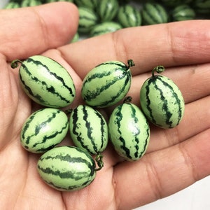 Miniature Watermelon, Dollhouse Miniature Fruit, Miniature Food For Dollhouse, Dollhouse Miniature Decoration