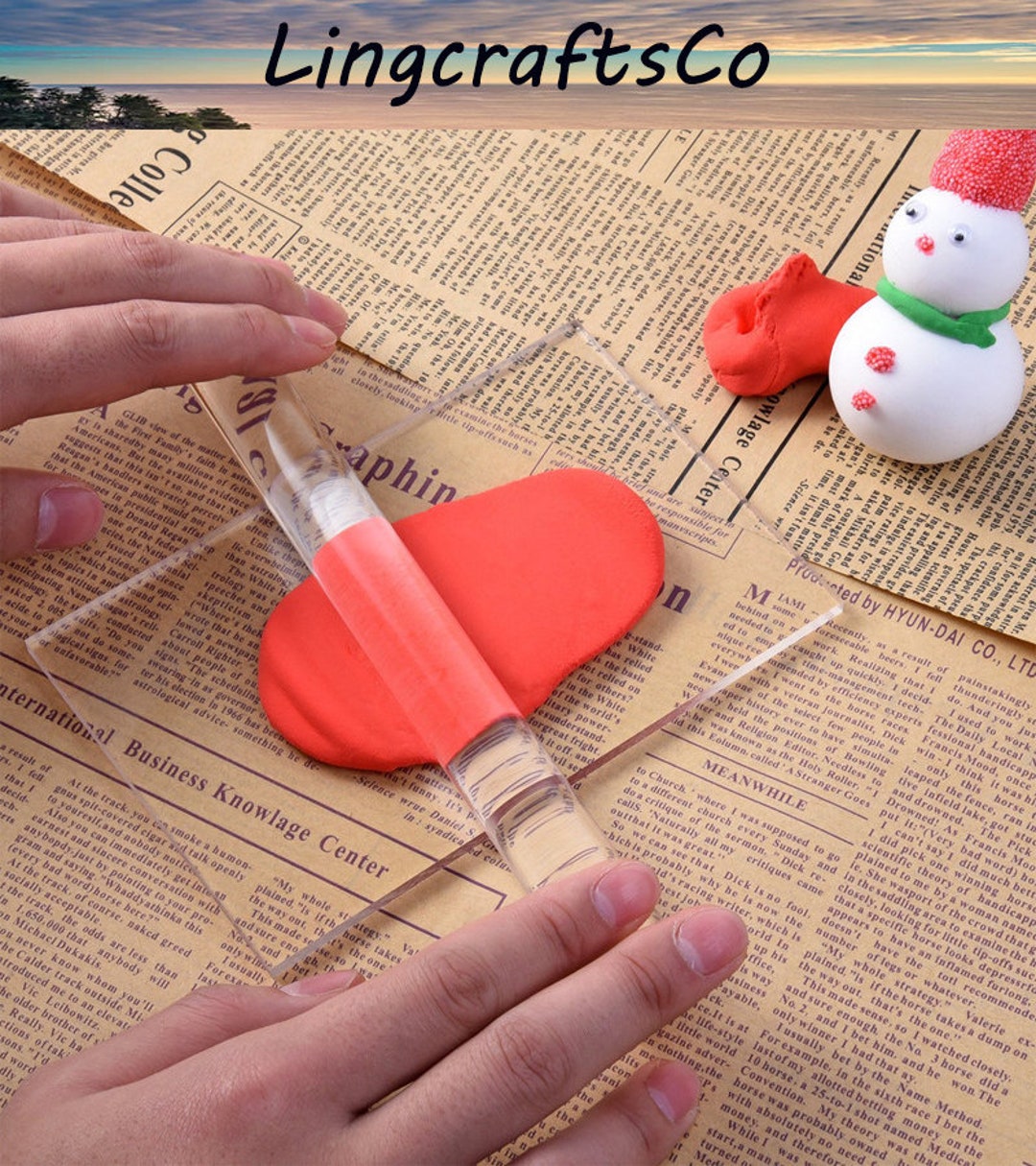 Plastic Rolling Pin, Pottery Rolling Pin, Polymer Clay Roller, Polymer Clay Tools Etsy