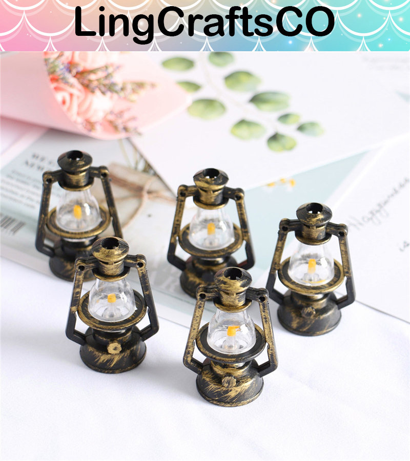 Dollhouse Oil Lamp Dollhouse Miniature Lamp Miniature Light Etsy