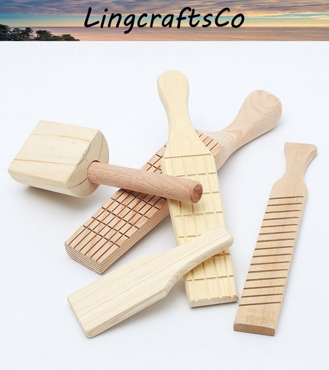 Clay Paddle Ceramic Solid Wood Clapper Clay Plate Clay Etsy