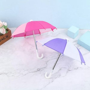 For 18 Inch Doll Accessories Doll Umbrella Mini Doll Multicolor Umbrella Dollhouse Accessories Doll Toy Kids Gift