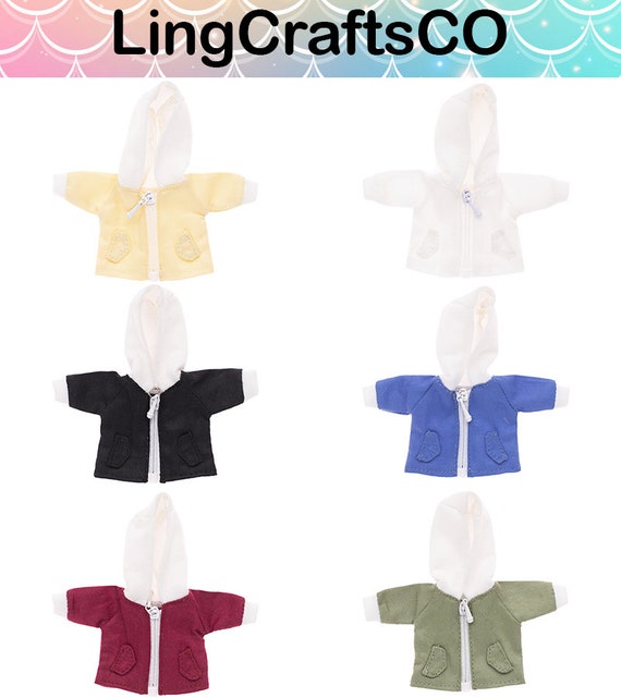 Ob11 Doll Jackets,1/12 BJD Hooded Jacket,nendoroid Zipper