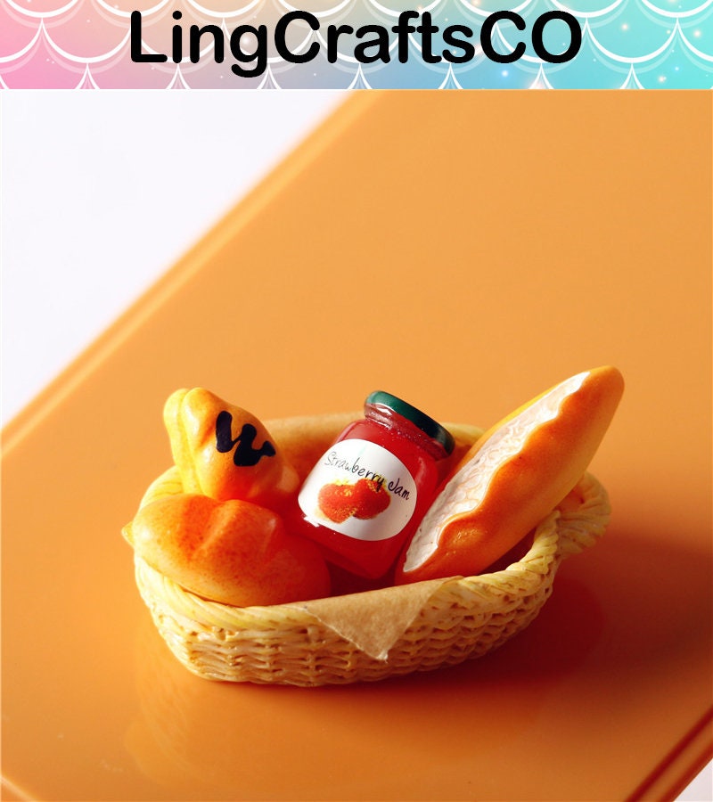 Set 4 Mini Cestini In Miniatura Per Casa Delle Bambole (Scala 1:12) - Colori Kaki, Marrone, Viola, Nero - Accessori Alimentari