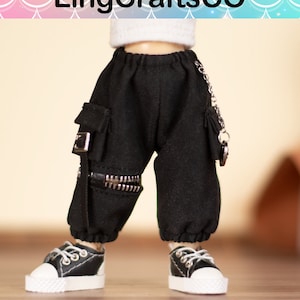 Doll Cargo Pants, Long Pants, Dolls Pocket Pants, Doll Chain Pants