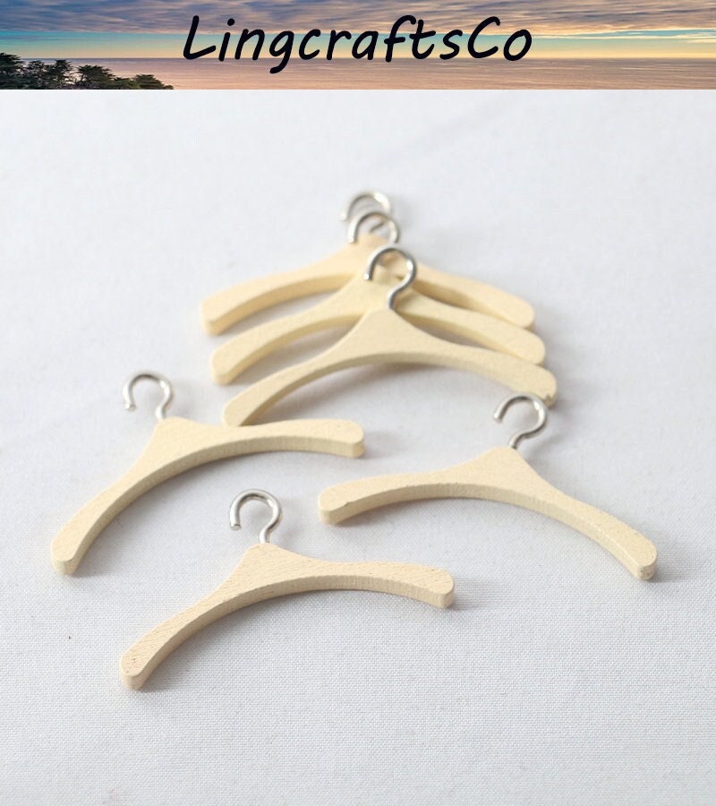 Cabides em miniatura, cabide em miniatura para casa de bonecas 5 espaços, decoração de simulação, cabides em miniatura, acessórios para bonecas