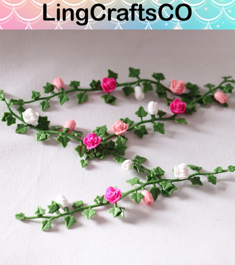 2pcs Dollhouse Vines Miniature Flower Vines Dollhouse Etsy