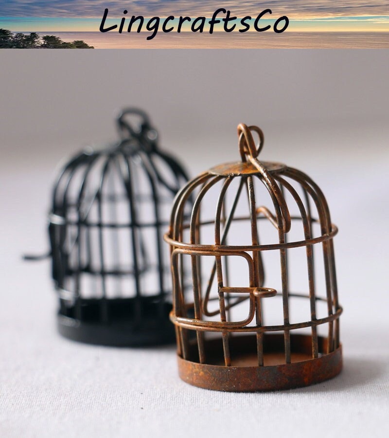 Miniature Bird Cage Dollhouse Miniature Bird Cage Dollhouse Etsy