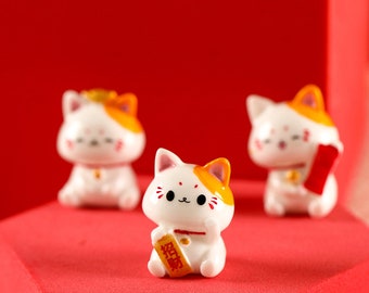 Miniature Cat Statues, Lucky Cat Figurines, Vieruodis Brand