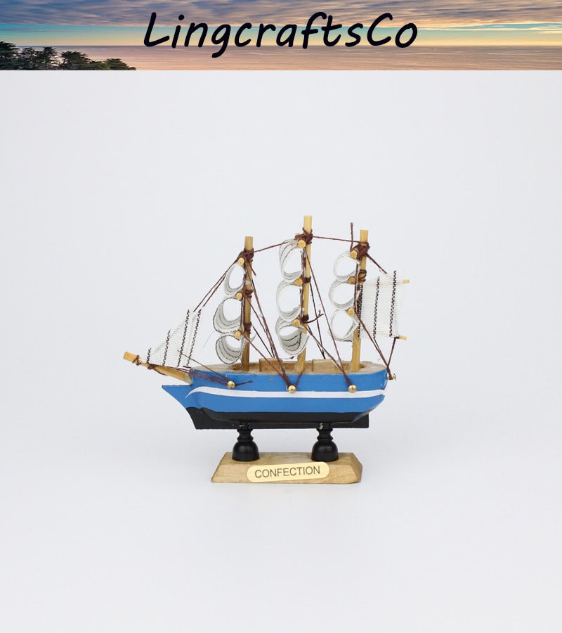 Miniature Sailing Ship Miniature Marine Nautical Creative Etsy
